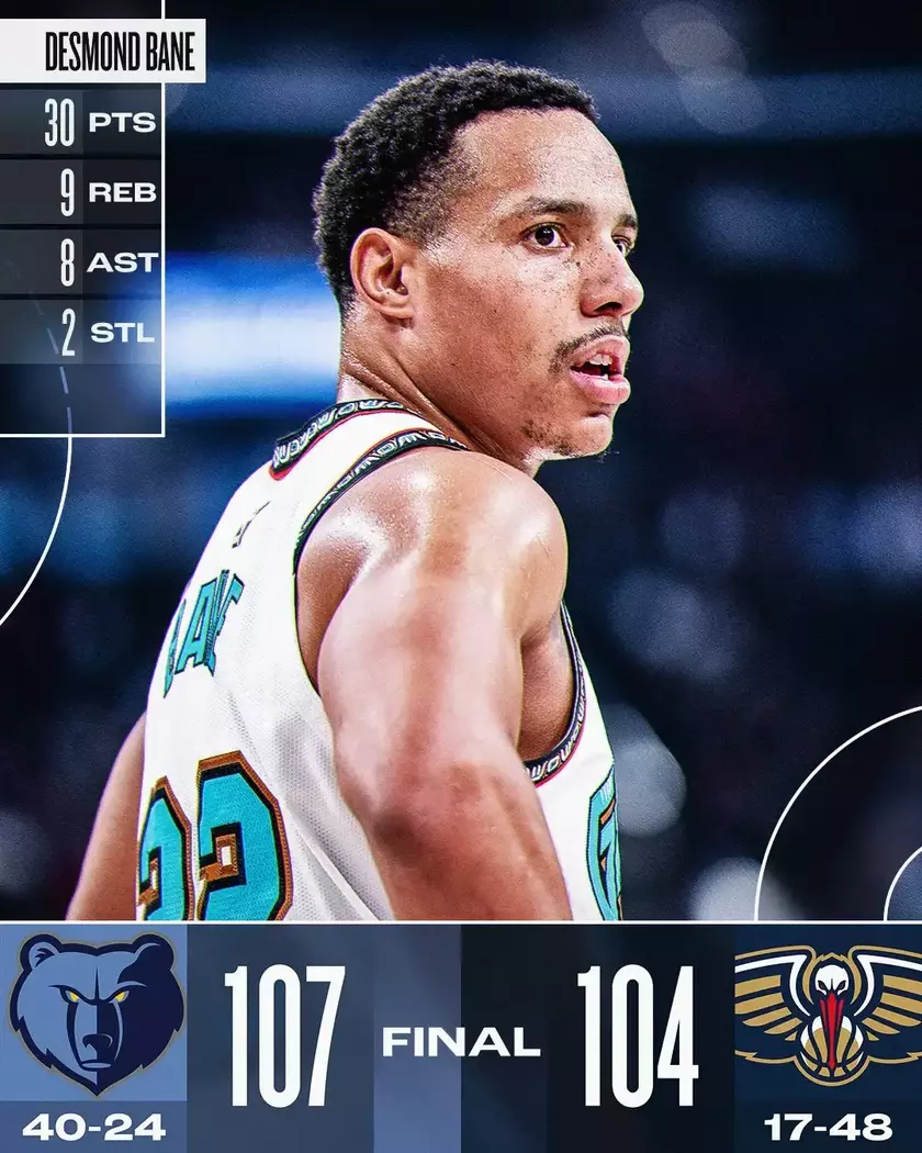 灰熊力克鹈鹕，取得关键胜利