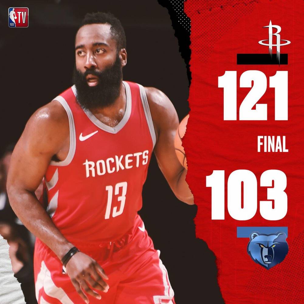 火箭大胜灰熊,领先西部积分榜 火箭大胜灰熊,领先西部积分榜