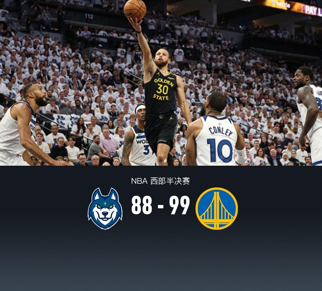 勇士主场胜森林狼，库里再度砍40+