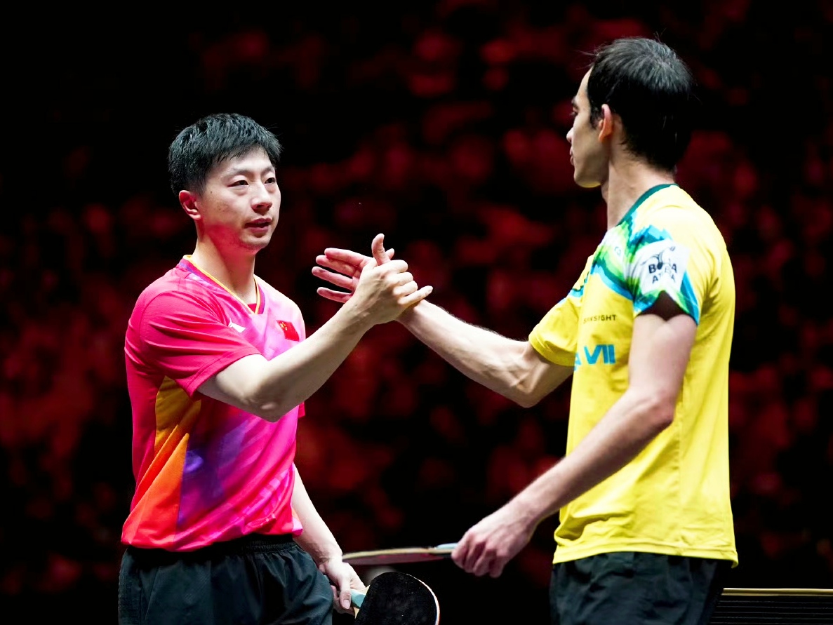 中国队力克波兰队，马龙刷新纪录